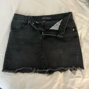 Wild Fable black denim mini skirt
